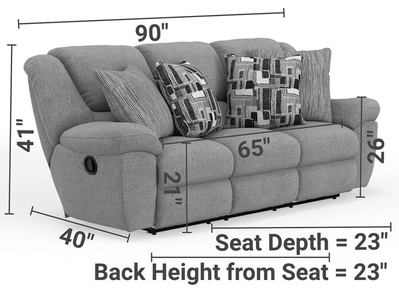 165 Trifecta Living Room Collection in Smoke - Catnapper