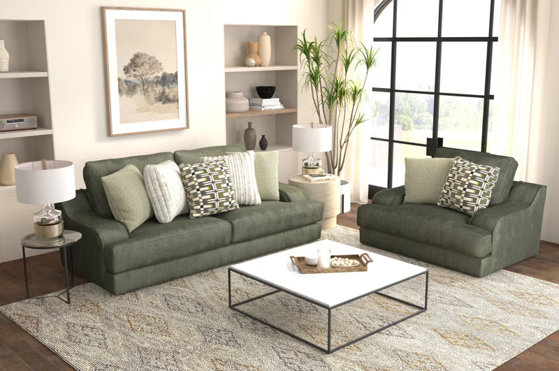 2157 Olympus Living Room Collection in Green - Jackson
