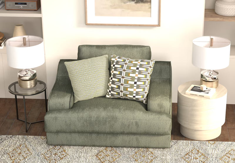 2157 Olympus Living Room Collection in Green - Jackson