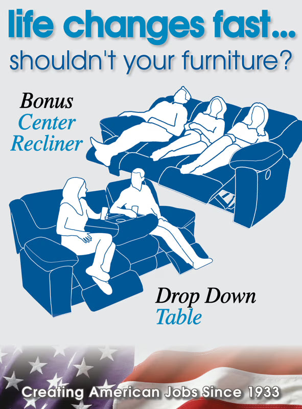 165 Trifecta Living Room Collection in Smoke - Catnapper