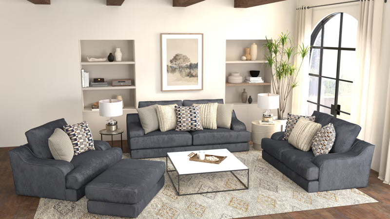 2157 Olympus Living Room Collection in Blue - Jackson
