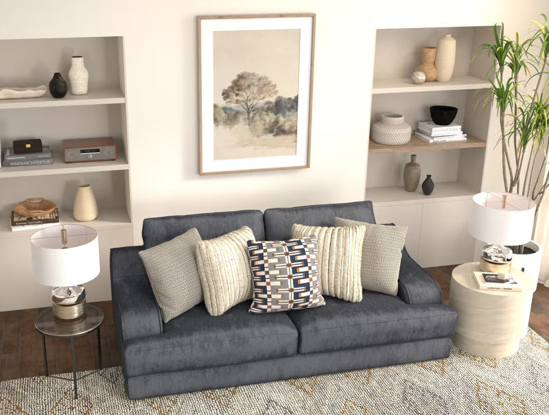 2157 Olympus Living Room Collection in Blue - Jackson