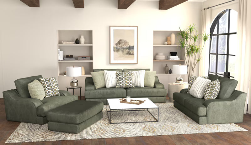 2157 Olympus Living Room Collection in Green - Jackson