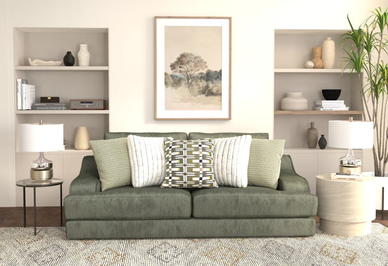 2157 Olympus Living Room Collection in Green - Jackson