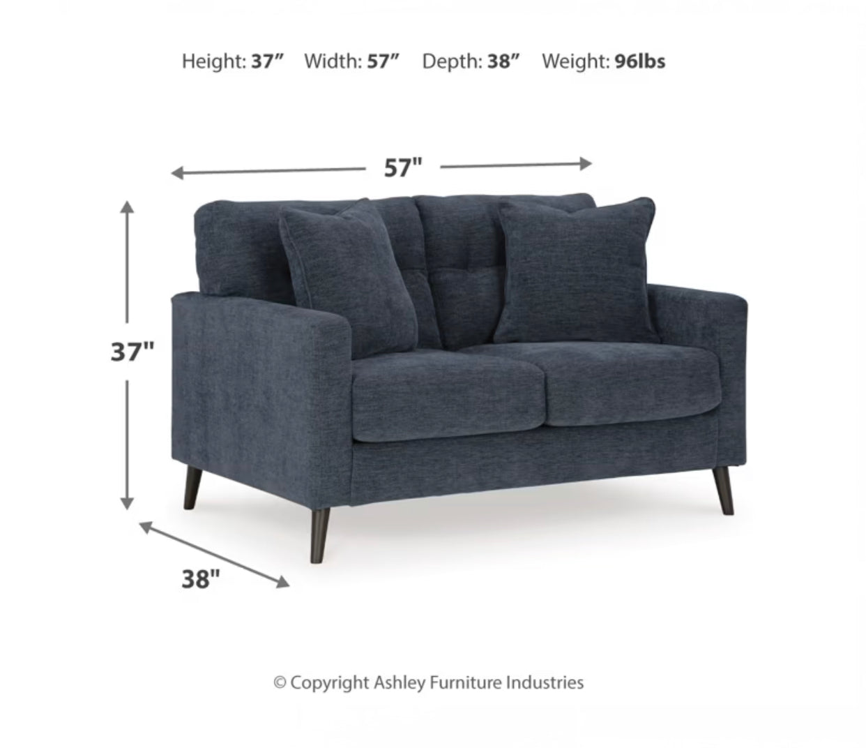 Bixler Living Room Collection in Navy - Ashley Furniture