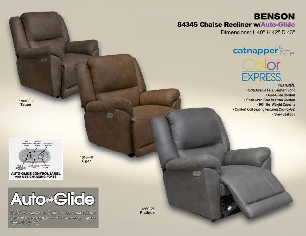 Benson - 4345 - Auto Glide Recliner - Catnapper