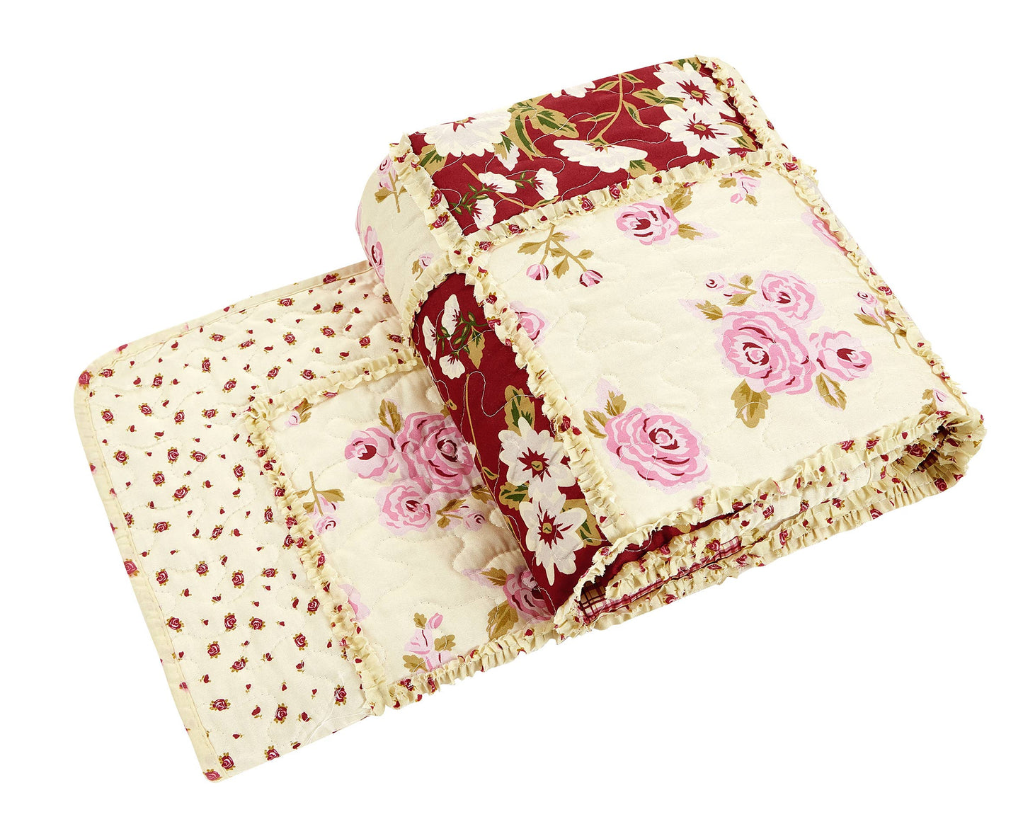 "Kensington Floral" Quilted Throw Blanket 50"x60"