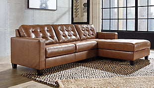 Baskove LEATHER Sectional - Ashley Furniture
