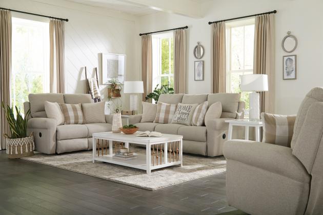 121 Westport Living Room Collection in Linen - Catnapper
