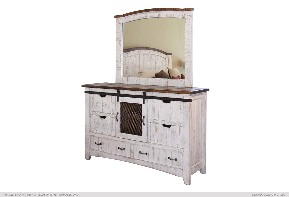 360 Pueblo White Bedroom Collection - IFD