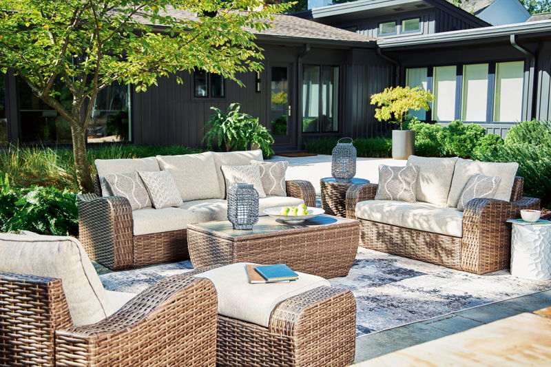 P334 081 Ashley Cloverbrooke Patio Set Cloverbrook Outdoor