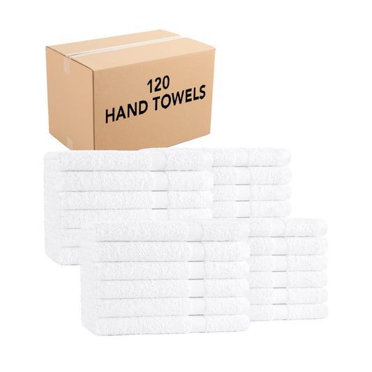 Admiral Hospitality Hand Towels - 16x27 White