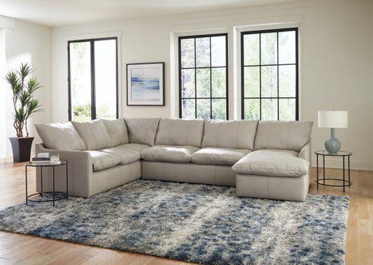 Ciampino Top Grain Leather Sectional by Jackson