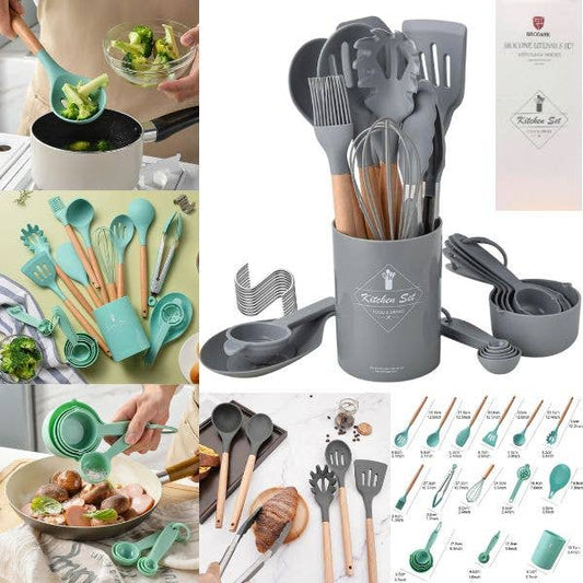 B2 Brodark Kitchen - Colors Vary - 25PC Huge Set -Food Grade