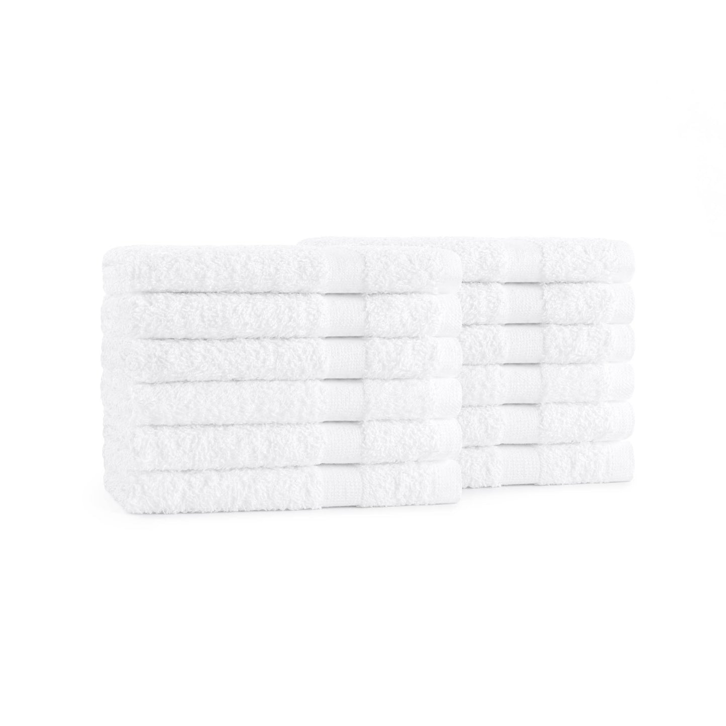 Admiral Hospitality Washcloths ,12x12, White