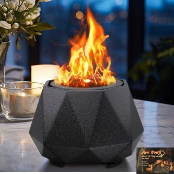Firebowl Outdoor - #QHDP - 5" Cast Table Top Fire Pit -