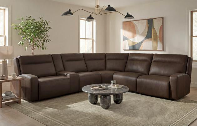 Ethan - 377 Power Sectional in Maple - Catnapper