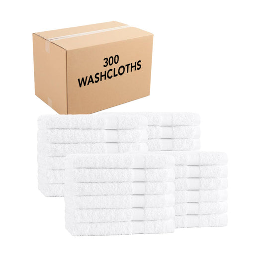Admiral Hospitality Washcloths ,12x12, White
