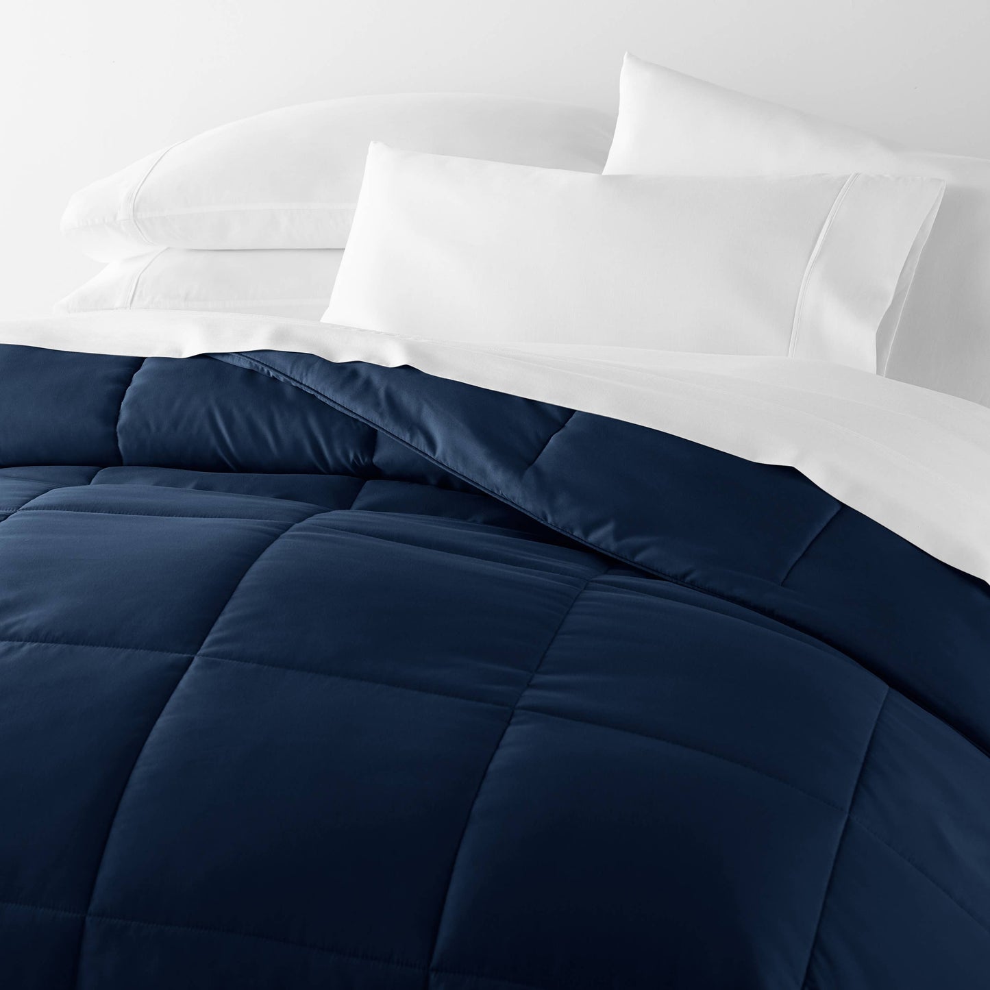 Home Collection All Season Down Alternative Comforter: Light Gray / Twin/Twin Extra