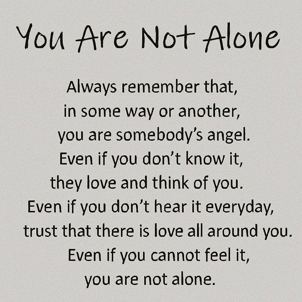 "You Are Not Alone" 1-Ply Faux Fur Patch Throw 50"x60"