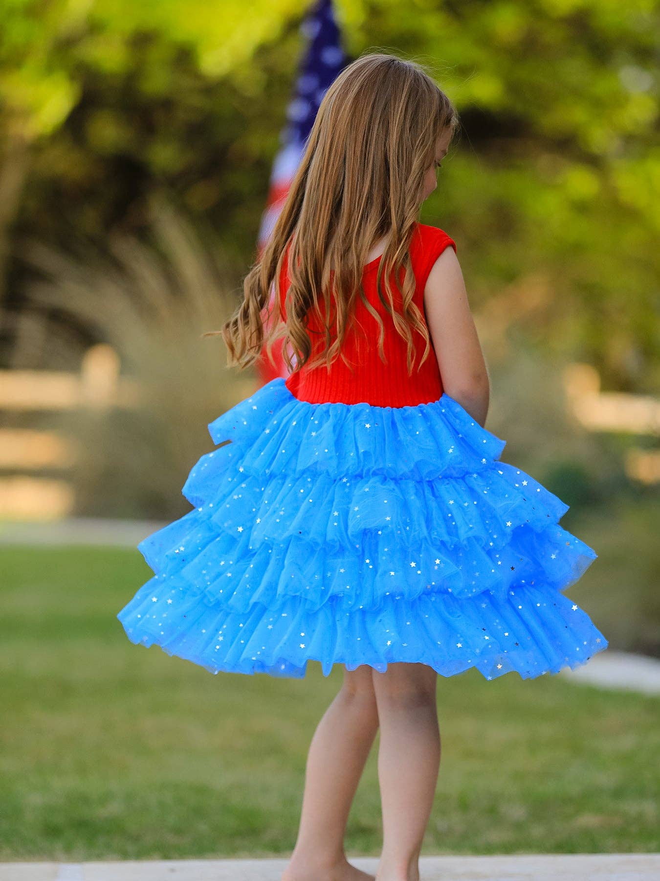4th of july Star Sleeveless Tutu Skirt: 7