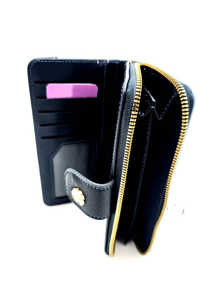 Gloria Vanderbilt | Color Block Zip-Around Wristlet Wallet