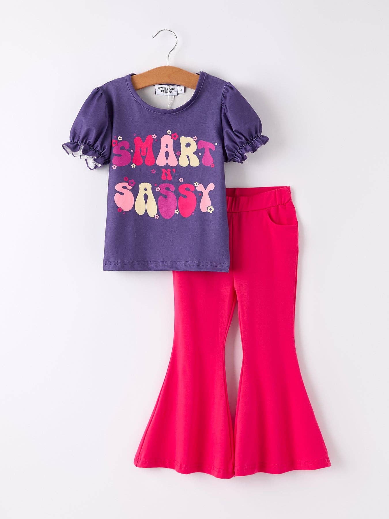 BACK TO SCHOOL "Smart Sassy" Top + Bell Bottoms: 7