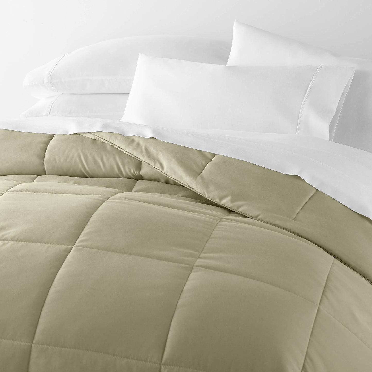 Home Collection All Season Down Alternative Comforter: White / Twin/Twin Extra