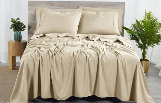 Bibb HM 2000 CT 6PC Bamboo Sheet TAUPE KING