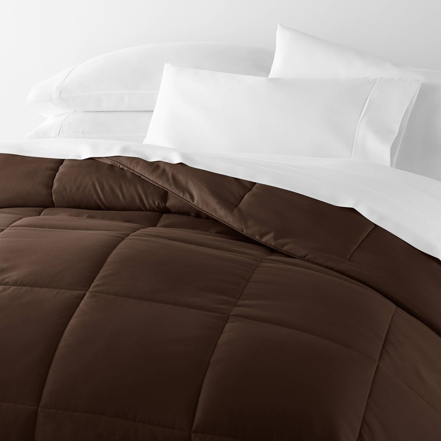 Home Collection All Season Down Alternative Comforter: White / Full/Queen