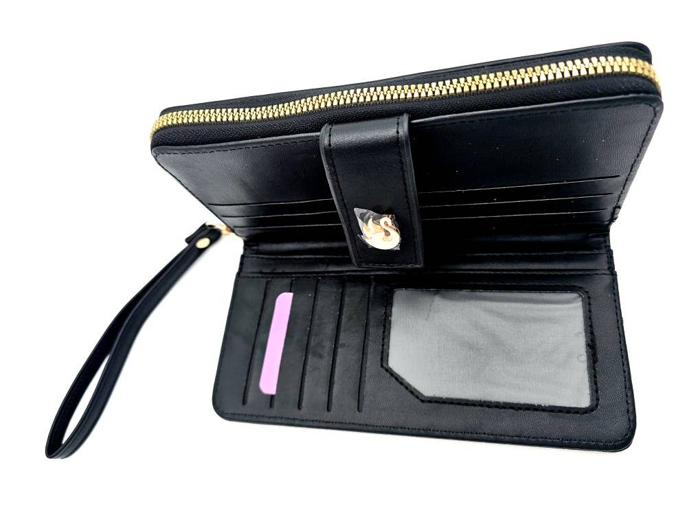 Gloria Vanderbilt | Croc-Embossed Zip-Around Wristlet Wallet