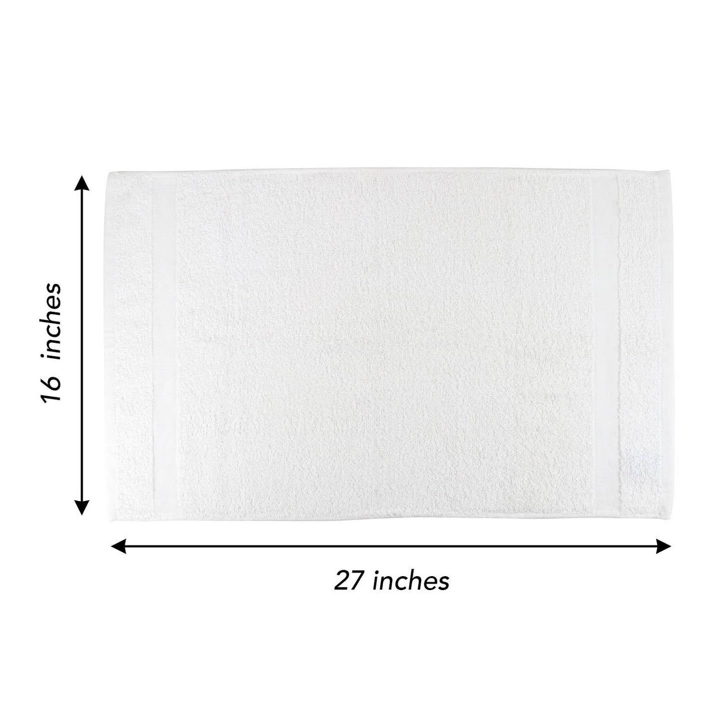 Admiral Hospitality Hand Towels - 16x27 White