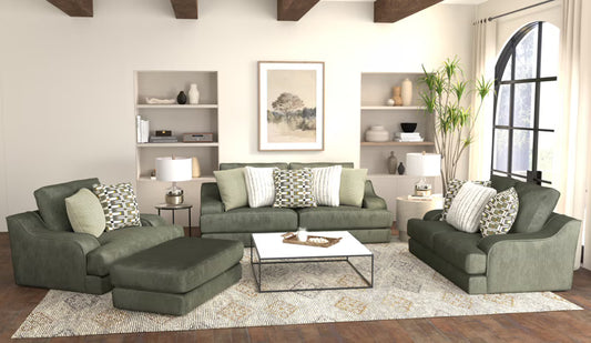2157 Olympus Living Room Collection in Green - Jackson