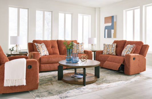 Danum Zero Wall Living Room Collection in Spice - Ashley Furniture