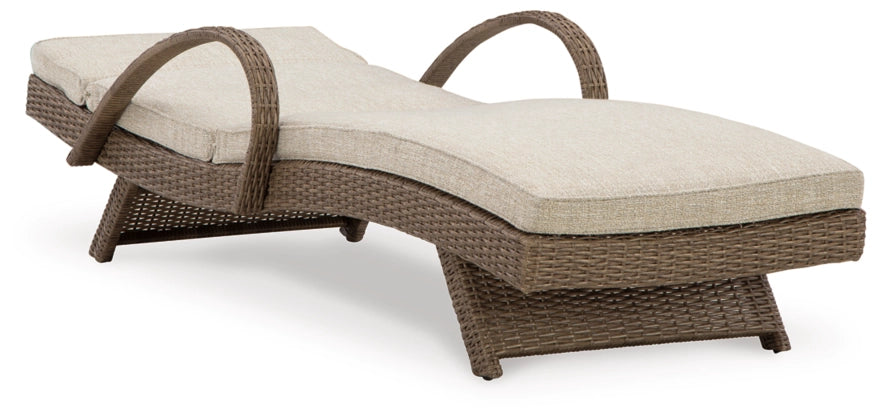 Beachcroft Outdoor Chaise Lounge with Cushion - Ashley Furniture