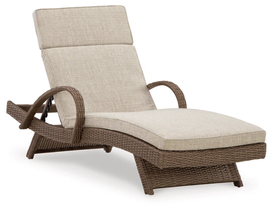 Beachcroft Outdoor Chaise Lounge with Cushion - Ashley Furniture