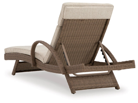 Beachcroft Outdoor Chaise Lounge with Cushion - Ashley Furniture