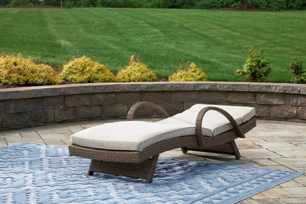 Beachcroft Outdoor Chaise Lounge with Cushion - Ashley Furniture