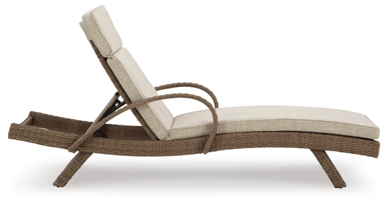 Beachcroft Outdoor Chaise Lounge with Cushion - Ashley Furniture