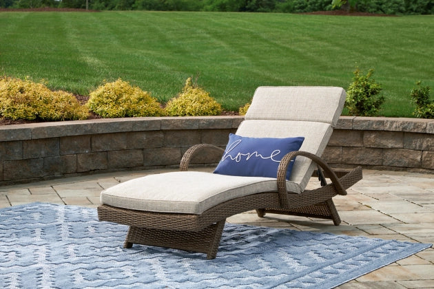 Beachcroft Outdoor Chaise Lounge with Cushion - Ashley Furniture