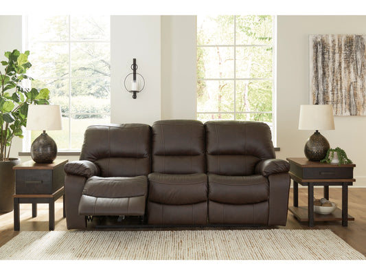 Leesworth Power Reclining Leather Sofa - Ashley