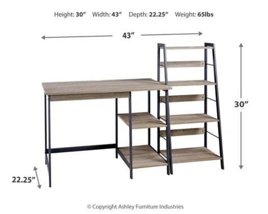 Soho Home Office Desk and Shelf - Ashley Furniture