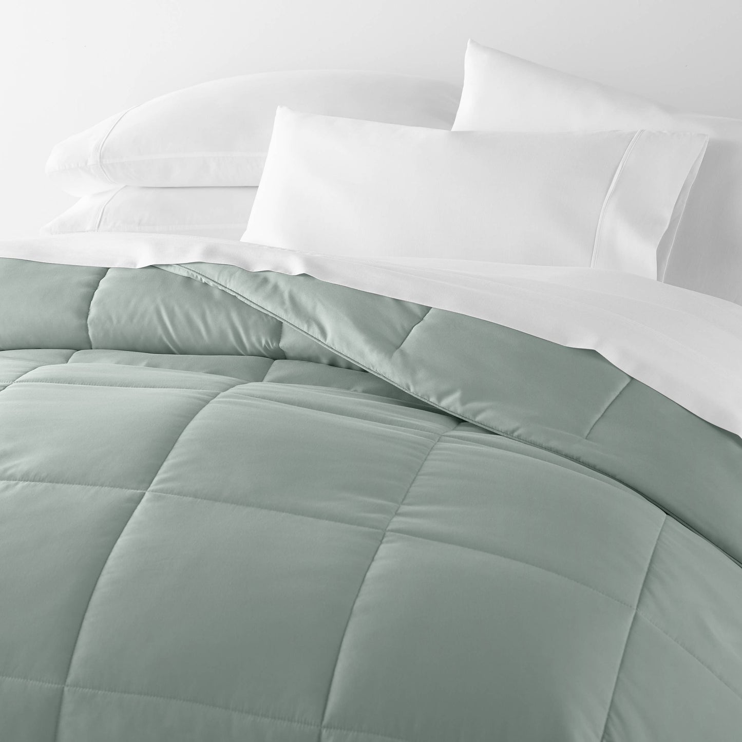 Home Collection All Season Down Alternative Comforter: White / Full/Queen