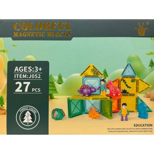 Magnetic Tile Series - #J052 - 27PC Multiple Shapes