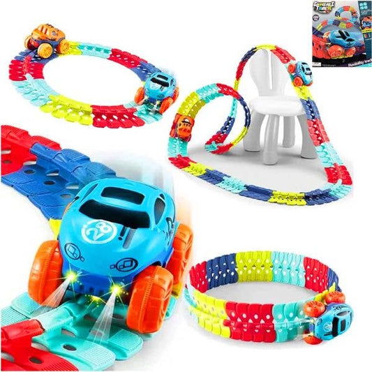 The Flex Changeable Track - 200PC Set - Turn, Twist, Design,
