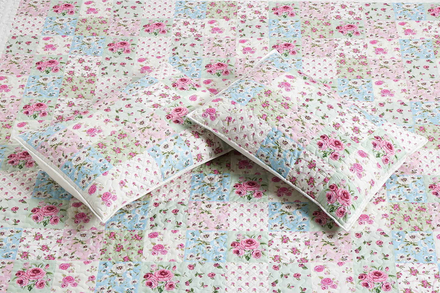 "Savannah"  3-Piece Designer Quilt Set: Queen