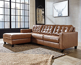 Baskove LEATHER Sectional - Ashley Furniture