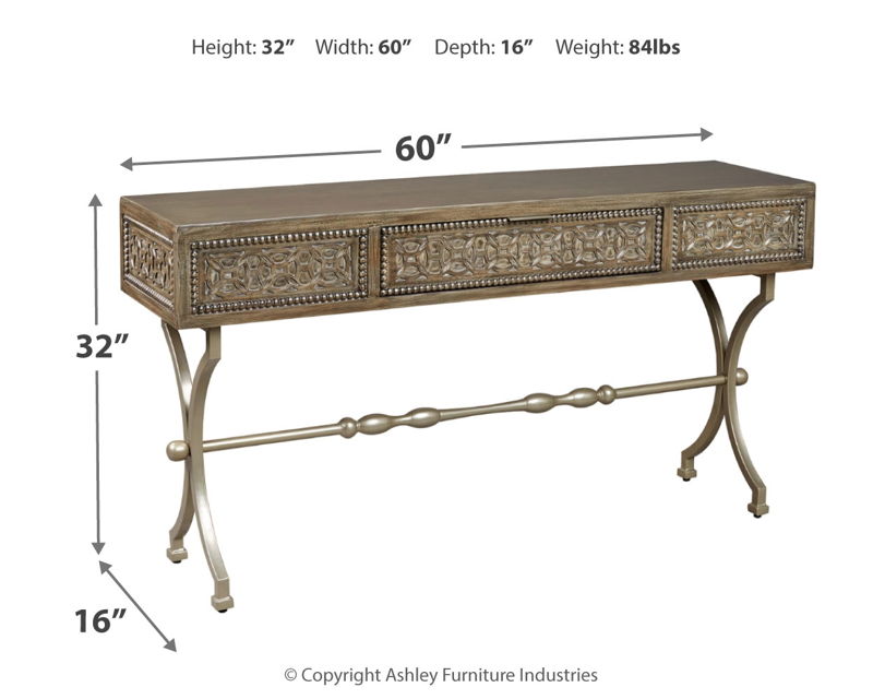 Quinnland Console Sofa Table - Ashley Furniture