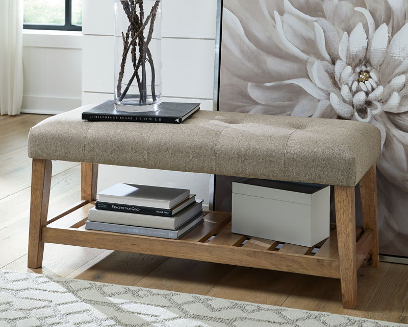 Cabellero Upholstered Accent Bench - Ashley Furniture
