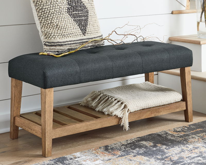 Cabellero Upholstered Accent Bench - Ashley Furniture
